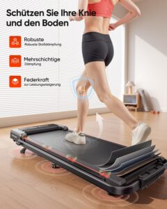 4-in-1 Walking Pad Laufband, klappbar, bis 12 km/h, 2,5 HP, Steigung, Fernbedienung und App – Bild 7