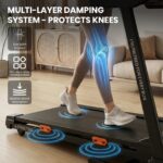 Aeriflo Laufband für Zuhause, bis 20 km/h, 20 % Steigung, 51 × 140 cm Lauffläche – Bild 6