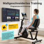 Wenoker Liege-Heimtrainer mit 16 Widerstandsstufen, Pulssensoren, LCD-Display und Rückenlehne, bis 160 kg – Bild 7