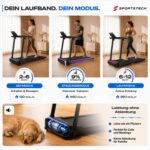 Sportstech Laufband für Zuhause, klappbar, bis 12 km/h und 9 % Steigung – Bild 2