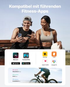 MERACH Heimtrainer mit 15,6 Zoll FHD-Display, Magnetbremse, App, Zwift und Kinomap, bis 136 kg – Bild 7