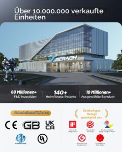 MERACH Heimtrainer mit 21,5 Zoll FHD-Display, automatischem Widerstand, App und Belastbarkeit bis 150 kg – Bild 9