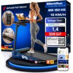 Sportstech Laufband für Zuhause, klappbar, bis 12 km/h und 9 % Steigung
