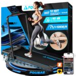 5-in-1 Laufband, klappbar, bis 12 km/h, 10 % Steigung, 2,75 HP Motor, App und 12 Programme