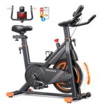 Toputure Heimtrainer mit 15 kg Schwungrad, Magnetwiderstand, Pulsmessung, App und Belastbarkeit bis 160 kg