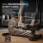 Niceday Crosstrainer für Zuhause, 40 cm Schrittlänge, stabile Konstruktion, belastbar bis 180 kg – Bild 5